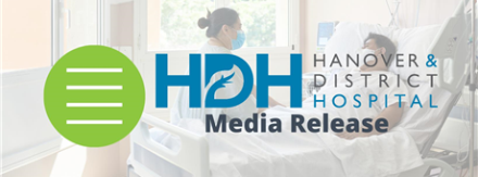 Hanover & District Hospital Media Release with pat
